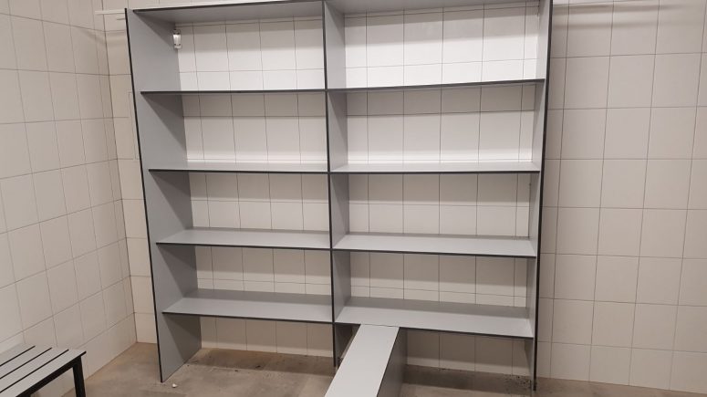 Open schappen kast